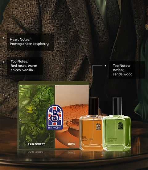 Premium Perfumes Gift Set(Rain Forest + Dune)
