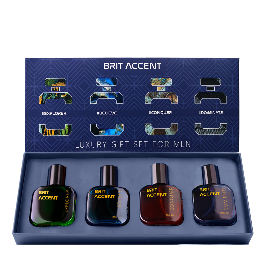 Luxury Gift Set for Men: 4 Distinctive Perfumes